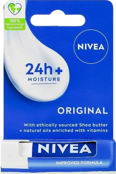 Nivea Original 24H Nemlendirici Dudak Bakım Kremi 4.8 G ürün görseli 1