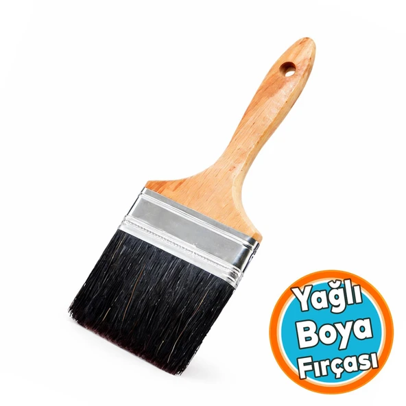 Yağlı Boya Fırçası Ahşap Saplı No: 4 Usta Tipi Boya Fırçası Kaliteli Malzeme Uzun Ömürlü Kullanım ürün görseli 1
