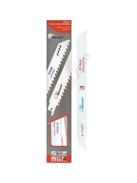 Mercure S 1122 Ef Metal Kesim Tilki Kuyruğu Bıçağı 1 Paket 5 Adet ürün görseli 1