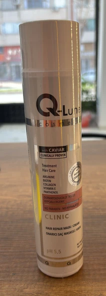 Q-lune Hair Mask Cream Biotin Havyar Özlü Klinik ürün görseli 1