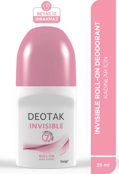 Deotak Invisible Kadın 7 Güne Kadar Etkili Roll-On Deodorant 35 ML ürün görseli 1