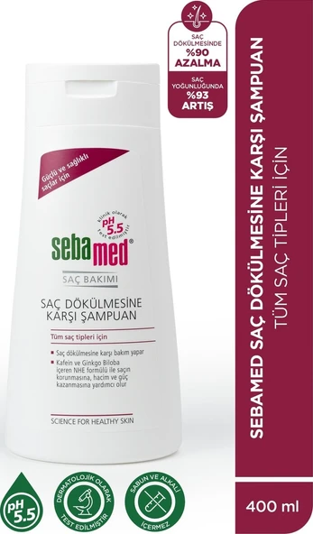 Sebamed Saç Dökülmesine Karşı Etkili Kafein ve Ginkgo Biloba İçerikli Şampuan 400 ML ürün görseli 1