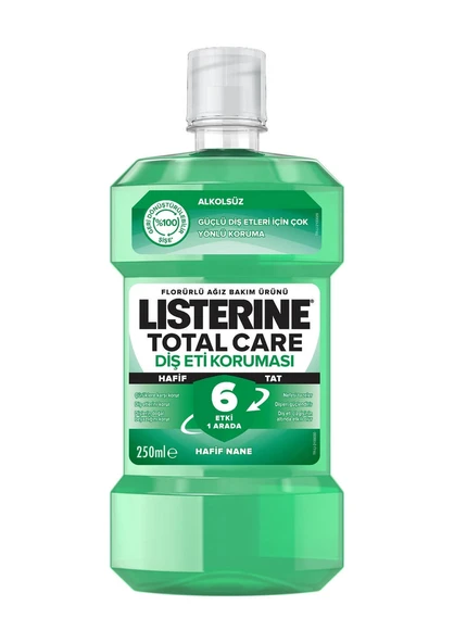 Listerine Diş Eti Koruması Hafif Nane Ağız Bakım Suyu 250 ML ürün görseli 1