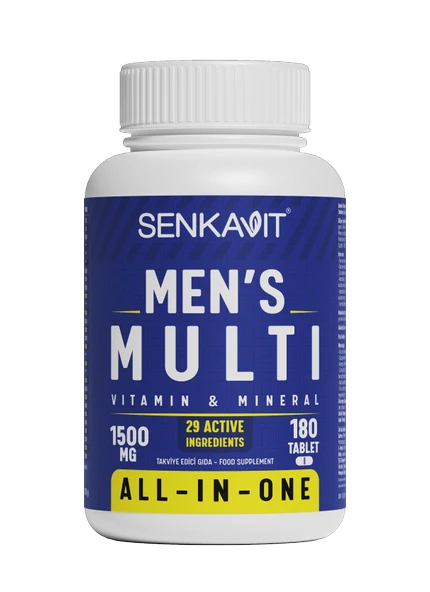 Senkavit Men's Multivitamin Ve Multimineral Complex 180 Tablet ürün görseli 1