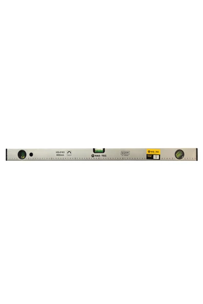 HAS-TEC Mıknatıslı Su Terazisi 800 mm | Alüminyum Gövde 3 Ölçüm Penceresi | HS-0163 ürün görseli 1