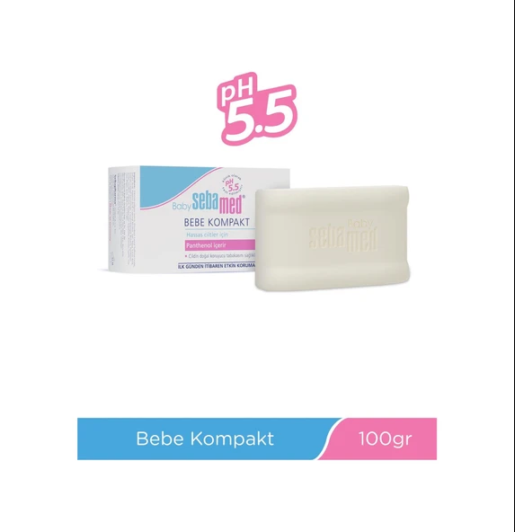 Sebamed Baby Inulin ve Pantenol İçerikli Kompakt Bebek Kompakt Sabun 100 G ürün görseli 1