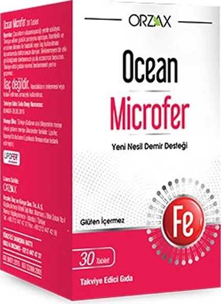 Ocean Microfer Takviye Edici Gıda 30 Tablet - Resim 2