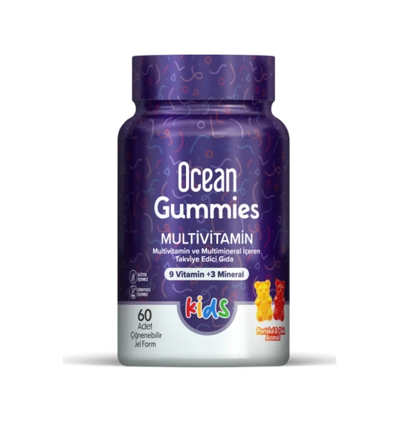 Ocean Gummies Multivitamin 60 Çiğnenebilir Jel Form ürün görseli 1
