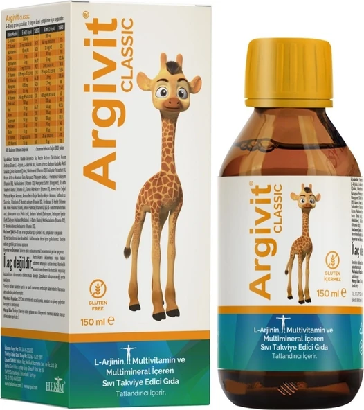 Argivit Arjinin İlaveli Multivitamin Şurup 150 ML ürün görseli 1