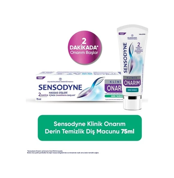 Sensodyne Klinik Onarım Derin Temizlik 75 ML ürün görseli 1