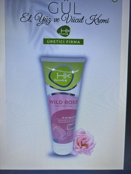 Hk Remedy El, Yüz Ve Vücut Kremi 250 Ml E Vitamini Ve Gül Yağı İle Yoğun Nemlendirme, Tüm Cilt Tiplerine Uygun Günlük Bakım ürün görseli 1