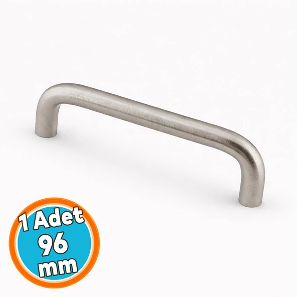 Mobilya Mutfak Çekmece Dolap Kapak Kulbu Kulpu Kulpları Metal (96 mm - 9.6 cm) Saten Renk ürün görseli 1