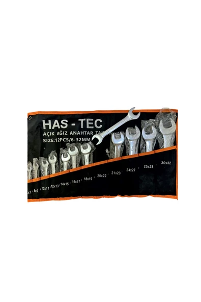 HAS-TEC 12 Lİ AÇIK AĞIZ ANAHTAR SETİ ürün görseli 1