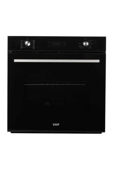 EXEP EF-260 SİYAH ANKASTRE FIRIN(71 LİTRE-TURBO FAN/SOĞUTMA FAN-8 PROGRAMLI-ÜCRETSİZ KURULUM) ürün görseli 1