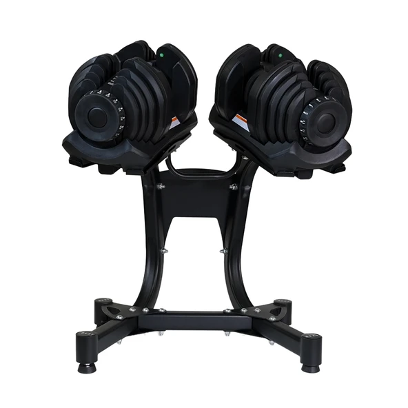 Bezt Pro Sports Ayarlanabilir Dambıl Seti 2 x 40kg siyah + stand ürün görseli 1