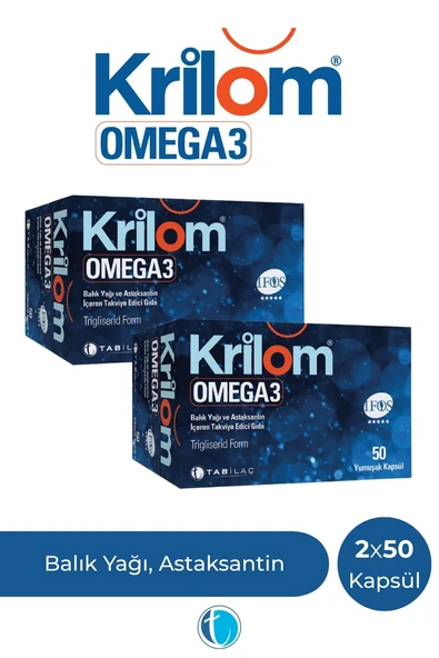 Krilom Omega 3 50 Yumuşak Kapsül x 2 Adet ürün görseli 1