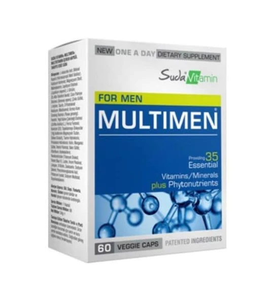 Suda Vitamin Multimen For Men Multivitamin 60 Bitkisel Kapsül - Resim 2