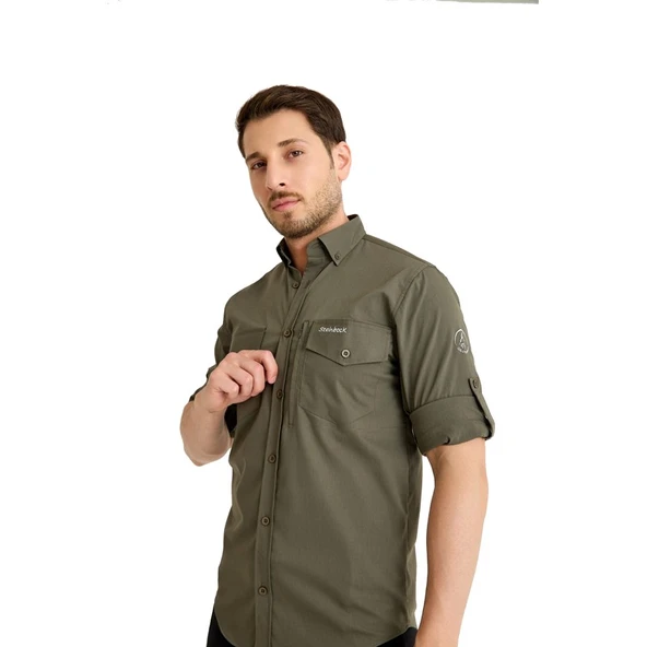 Q&Steinbock Sithonia Man Shirt Haki ürün görseli 1