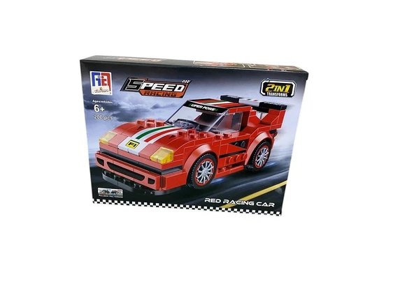200 Parça 2 in 1 Transformer Araba Lego 1410 ürün görseli 1