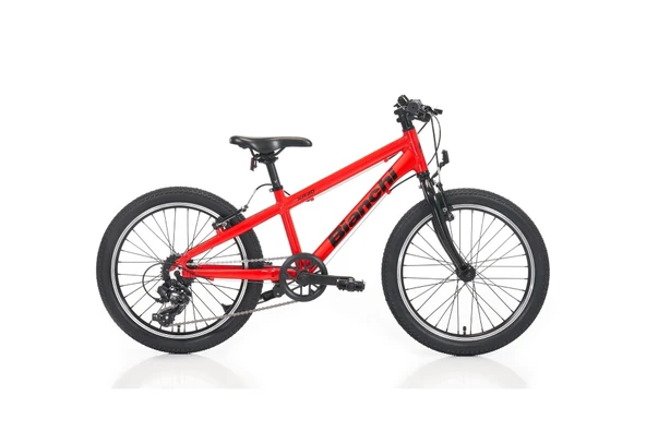 BIANCHI XR20 ERKEK ÇOCUK BİSİKLETİ 280H V 20 JANT 7 VİTES SHIMANO 9U KIRMIZI SİYAH ürün görseli 1