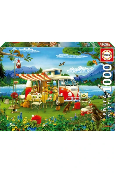 Educa 1000 Parça Harika Kamp Tatili Puzzle - 19922 - Camping Holiday ürün görseli 1