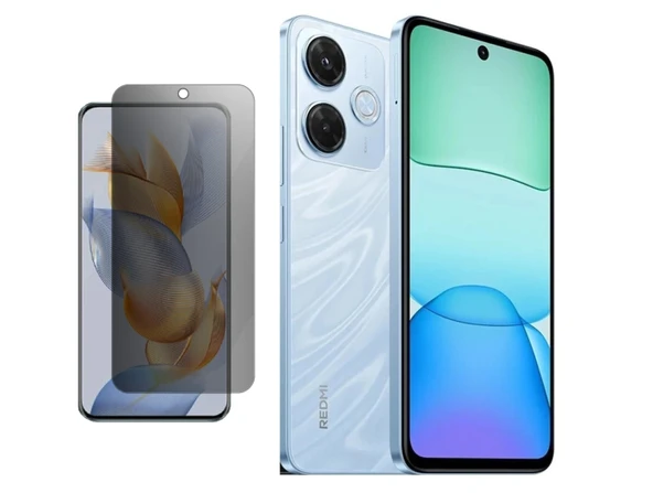 Redmi 13X ile Uyumlu Mat Hayalet (Privacy) 9H Kırılmaz Nano Ekran Koruyucu ürün görseli 1