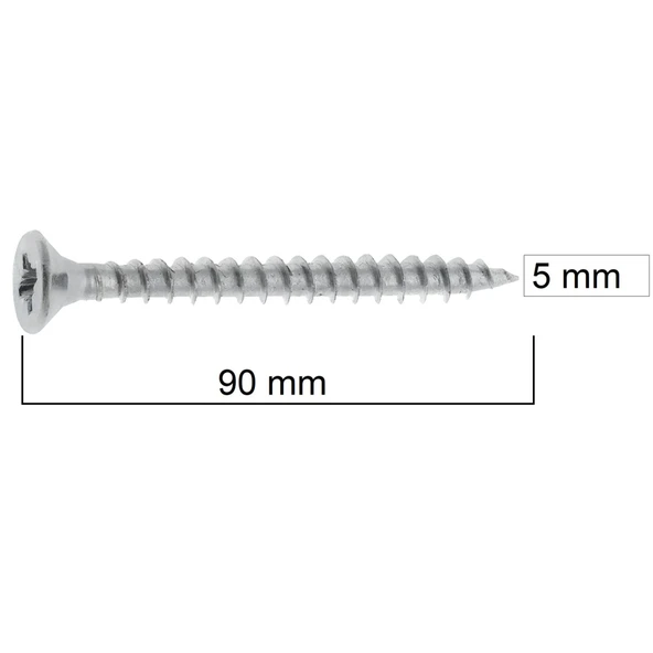 Meridyen Sunta Vidası 5x90 (100 Adet) - Resim 2
