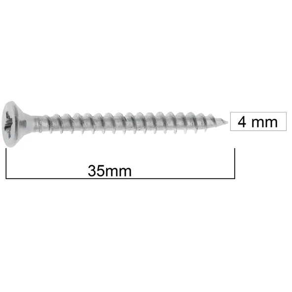 Meridyen Sunta Vidası 4x35 (500 Adet) - Resim 2