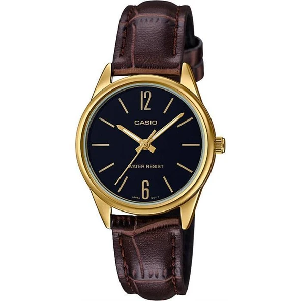 Casio LTP-V005GL-1BUDF Quartz Deri Kahve Siyah Kadran 28 mm Kadın Kol Saati ürün görseli 1