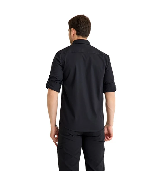 Q&Steinbock Sithonia Man Shirt Siyah - Resim 2
