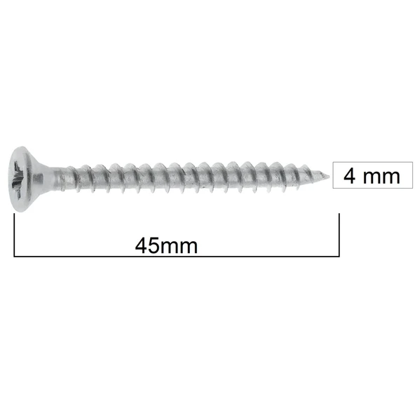 Meridyen Sunta Vidası 4x45 (500 Adet) - Resim 2