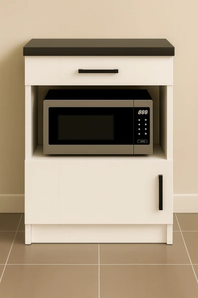 Tdesigno Dora Çok Amaçlı Dolap - Mikrodalga - Erzak - Mutfak - Kiler Dolabı - 60 cm ürün görseli 1