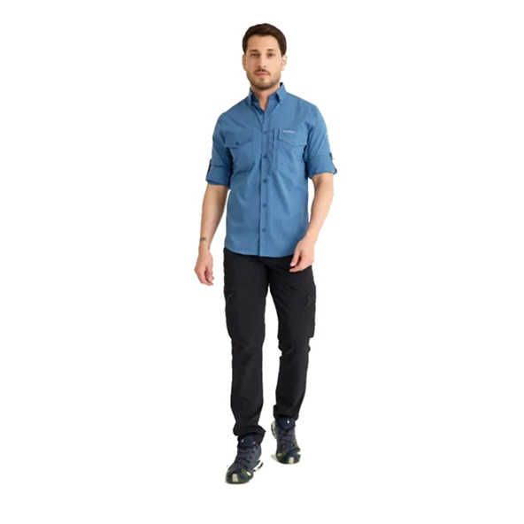 Q&Steinbock Sithonia Man Shirt Mavi - Resim 2