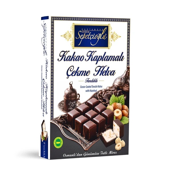 Kakao Kaplamalı Fındıklı Çekme Helva 160G ürün görseli 1