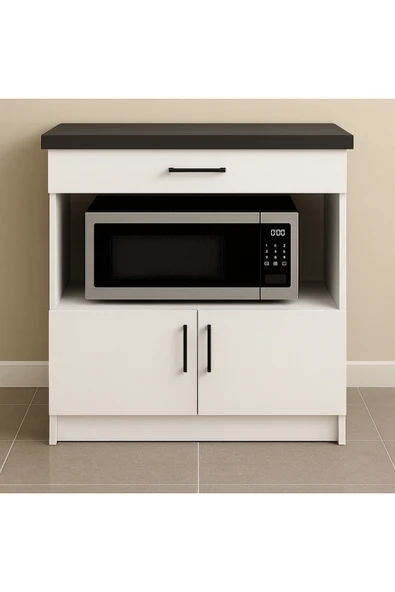 Tdesigno Nexa Çok Amaçlı Dolap - Mikrodalga - Erzak - Mutfak - Kiler Dolabı - 80 cm ürün görseli 1