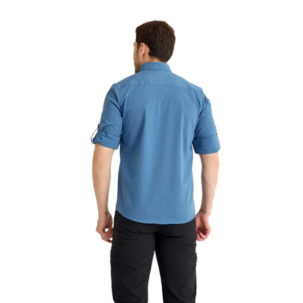 Q&Steinbock Sithonia Man Shirt Mavi - Resim 3
