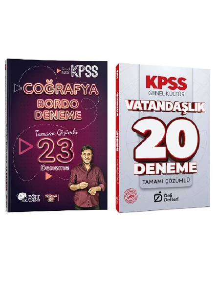 Mehmet Eğit + EVP 2026 KPSS Coğrafya ve Vatandaşlık Deneme 2 li Set ürün görseli 1