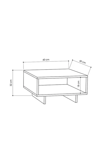 Tdesigno Nes Orta Sehpa-60 cm - Resim 2