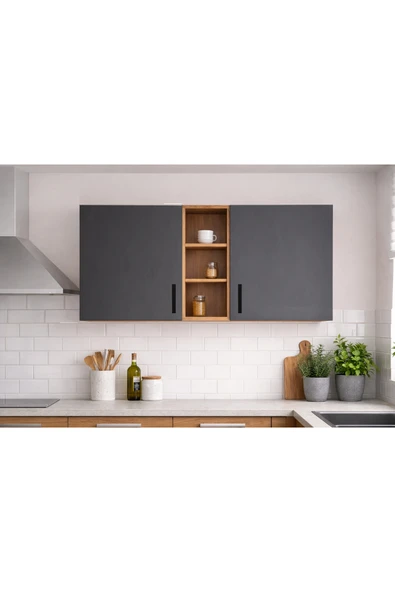 Tdesigno Katya Üst Modül - 150 cm - Çok Amaçlı Dolap ürün görseli 1