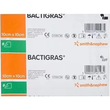 BACTİRİGAS YARA ÖRTÜSÜ 10CMX10CM   (1ADET) ürün görseli 1