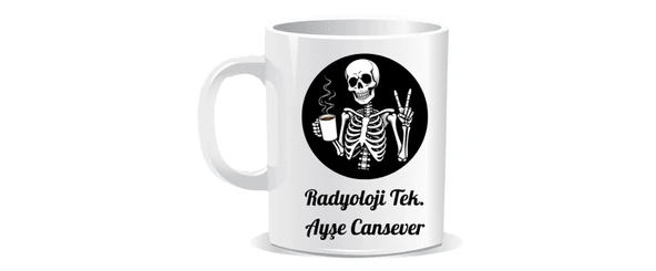 Kişiye Özel İsimli Bardak - Radyoloji Bardağı - İsimli Kupa Bardak ürün görseli 1