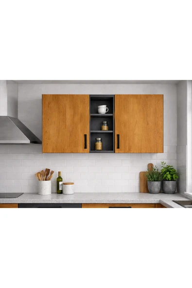 Tdesigno Katya Üst Modül - 150 cm - Çok Amaçlı Dolap ürün görseli 1