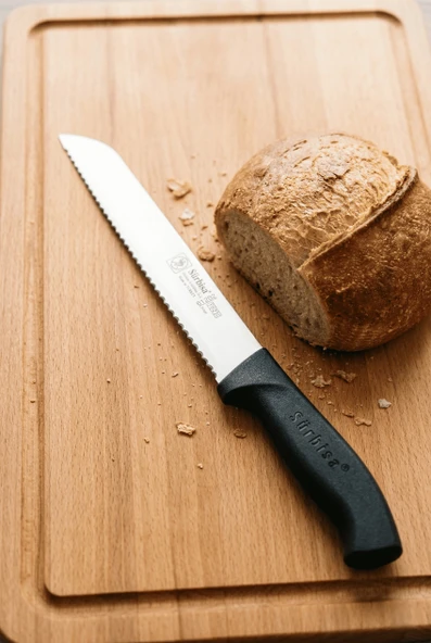 Ekmek Kesme Bıçağı Lazer Bilemeli Tırtıklı Vakfıkebir Ekmeği Dilimleme Bıçak Sürmene Sürbisa 61202 ürün görseli 1