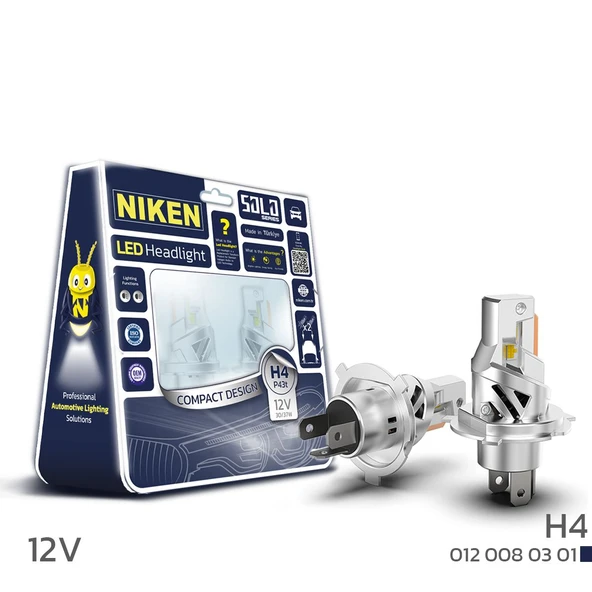 Led Xenon Solo Serisi H4 Led 12V (Takım Olarak) ürün görseli 1