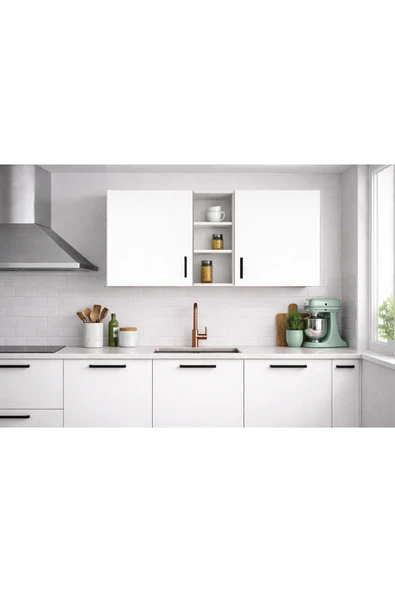 Tdesigno Katya Üst Modül - 150 cm - Çok Amaçlı Dolap ürün görseli 1