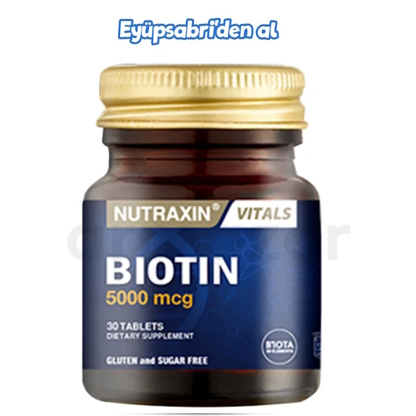Nutraxin Biotin 5000ug 30 Tablet ürün görseli 1