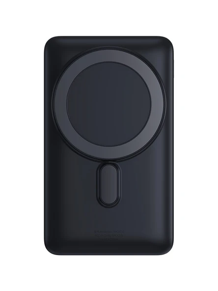 Baseus Mgsafe Overseas 20W 10.000 Mah Stant Özellikli Kablosuz Şarjlı Powerbank Mavi ürün görseli 1