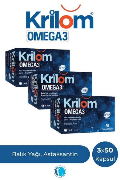 Krilom Omega 3 50 Yumuşak Kapsül x 3 Adet ürün görseli 1