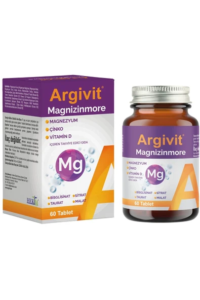 Argivit Magnizinmore  60 Tablet - Resim 2