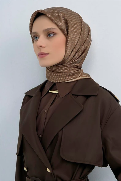 9528 ARMİNE SAF İPEK EŞARP - Resim 3